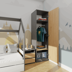 Szafa Malwa SD-50 ANTRACYT ARTISAN - obrazek 6