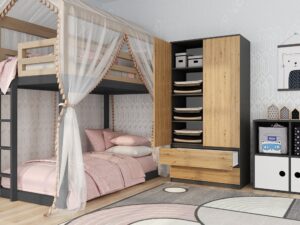 Szafa Malwa SS-90 ANTRACYT ARTISAN - obrazek 4