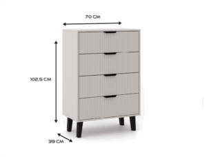 Komoda Scandi 4S SLIM KASZMIR - obrazek 3