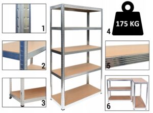 Regał Magazynowe G9030 METALOWE - obrazek 5