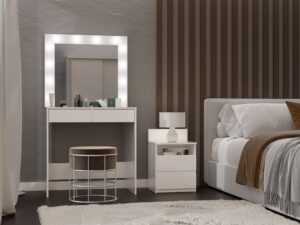 Zestaw toaletka Marina T+ 2S+L BIAŁY - obrazek 4