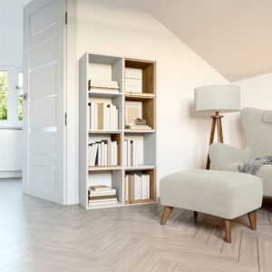 Regał Malax 2X4 BIAŁY - obrazek 2