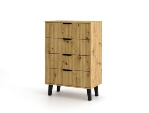 Komoda Scandi 4S SLIM DĄB ARTISAN - obrazek 4