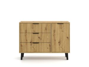 Komoda Scandi 1D3S SLIM DĄB ARTISAN - obrazek 3