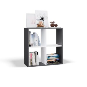 Regał Malax 2x2 ANTRACYT BIAŁY - obrazek 6