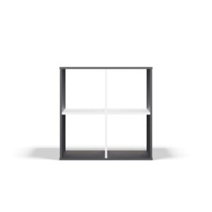 Regał Malax 2x2 ANTRACYT BIAŁY - obrazek 7