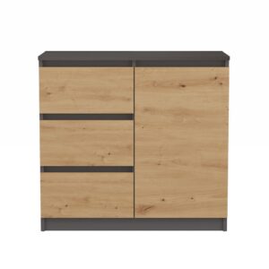 Komoda Malwa 1D3S ANTRACYT ARTISAN - obrazek 2