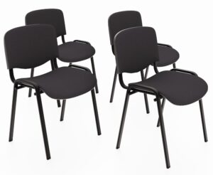 ZETAW 4x Krzesło ISO CZARNY - obrazek 1