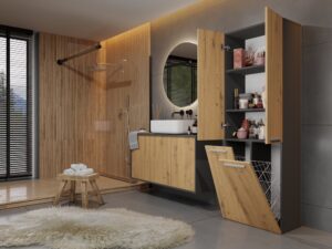 Słupek łazienkowy Nel 2K/DD ANTRACYT ARTISAN - obrazek 5