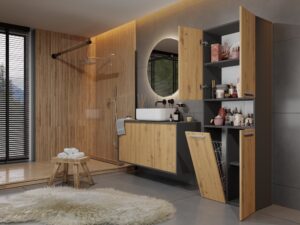 Słupek łazienkowy Nel 1K/DK ANTRACYT ARTISAN - obrazek 6