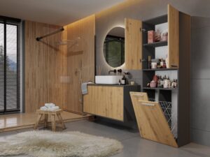 Słupek łazienkowy Nel 2K/DK ANTRACYT ARTISAN - obrazek 7