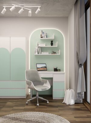 Biurko Mijas PRAWE ARTESO MINT Miętowy - obrazek 4