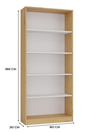 Regał Onyx R80 DĄB ARTISAN BIEL - obrazek 6