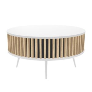 Ława Ronda RONDA BIAŁY ARTISAN - obrazek 1