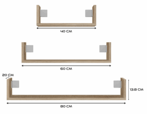 Regał Mobi 3P SONOMA - obrazek 4