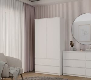 Szafa Malwa SS-90 BIAŁY - obrazek 6