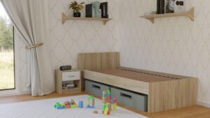 Łózko Stelaż 90X200 SONOMA - obrazek 4