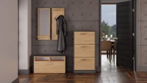 Szafka na obuwie Paula PAULA ANTRACYT ARTISAN - obrazek 7