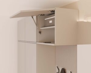 Garderoba HAGA III 1Sz2W KASZMIR BEŻ Szafa + 2x Wieszak - obrazek 7