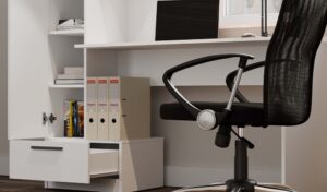 Zestaw Biurko + Regał COSMO BIAŁY - obrazek 4