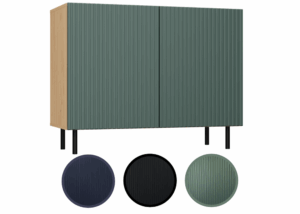 Komoda KAMA 2D SLIM ARTISAN ZIELEŃ - obrazek 1