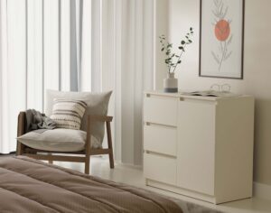 Komoda Malwa 1D3S KASZMIR BEŻ - obrazek 2