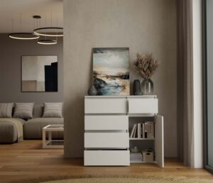 Komoda Malwa 1D5S BIAŁY - obrazek 5