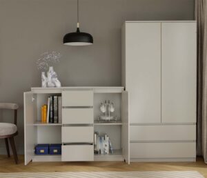 Komoda Malwa 2D4S 120 KASZMIR BEŻ - obrazek 6