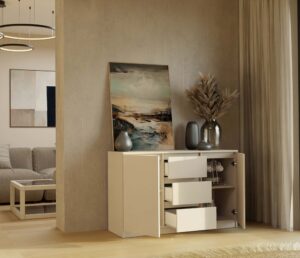 Komoda Malwa 2D3S KASZMIR BEŻ - obrazek 4