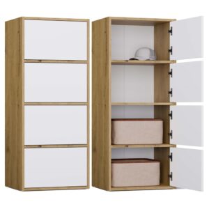 Komoda ALMA Front BIEL Korpus DĄB ARTISAN - obrazek 1