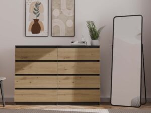 Komoda Malwa M8/140 ANTRACYT ARTISAN - obrazek 6