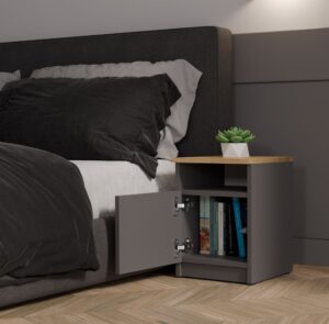 Szafka nocna GALAX 30/1D ANTRACYT ARTISAN - obrazek 4