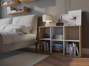 Regał Malax MINI 2X3 DĄB ARTISAN BIEL - obrazek 2