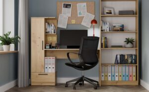 Zestaw Biurko + Regał COSMO DĄB ARTISAN - obrazek 2