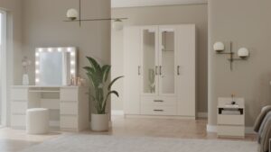 Szafa Romana 160 X 205 LUSTRO KASZMIR BEŻ - obrazek 4