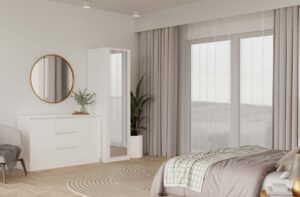 Szafa Malwa SD-50 z Lustrem BIAŁY - obrazek 6