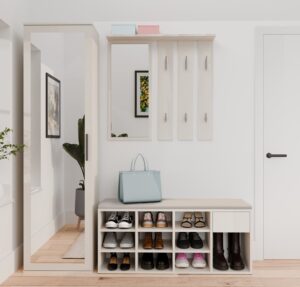 Szafka Na Obuwie Buty Otwarta TALLIN KASZMIR BEŻ Do Przedpokoju - obrazek 2