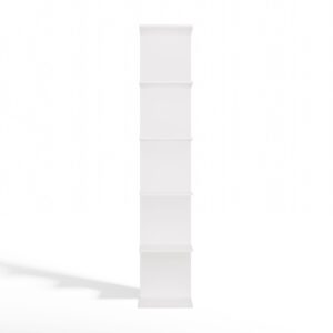 REGAŁ 6P BIAŁY Wysoki 180 Cm 6 Półek Na Książki Segregatory Do Biura Salonu - obrazek 7