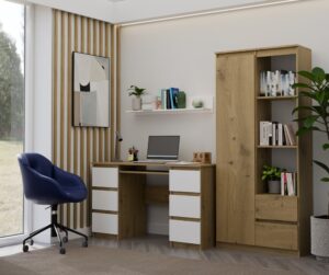 Półka Wisząca MILO – Nowoczesna Półka Ścienna Do Pokoju Dziecka BIEL MAT - obrazek 4