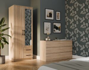 Szafa Romana 80 LUSTRO DĄB SONOMA - obrazek 2