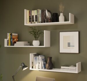 Półki Wiszące KOBI Do Salonu Do Pokoju BIAŁY - obrazek 6