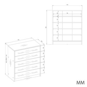 Szafka na obuwie ALEX ANTRACYT ARTISAN Do Przedpokoju - obrazek 6