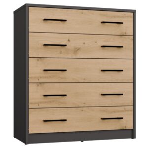 Szafka na obuwie ALEX ANTRACYT ARTISAN Do Przedpokoju - obrazek 1