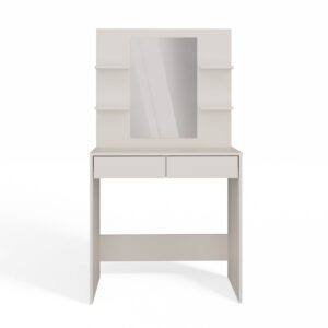 Toaletka Kosmetyczna z Lustrem Do Makijażu MARINA 4P + Biurko 2S KASZMIR - obrazek 7