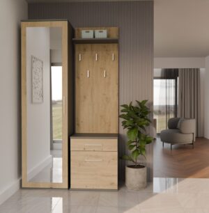 Garderoba DUO ANTRACYT ARTISAN - obrazek 4