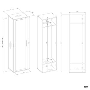 Szafa DUO ANTRACYT DĄB ARTISAN - obrazek 6