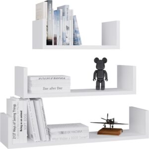 Regał Ścienny Wiszący MOBI 3P BIAŁY - obrazek 1