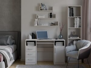 Półka Wisząca MOBI 3P Komplet 3x – Nowoczesne Półki Ścienne KASZMIR BEŻ - obrazek 2